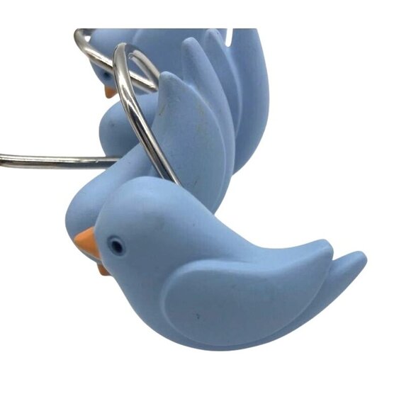 Set Of 12 Owl & Bird Shower Curtain Hooks Bathroom Decor - Picture 7 of 11